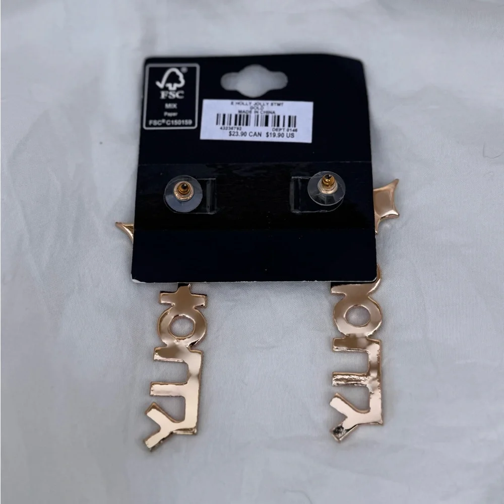 NWT Torrid Holly Jolly mismatch festive holiday Christmas earrings lightweight - Picture 3 of 5